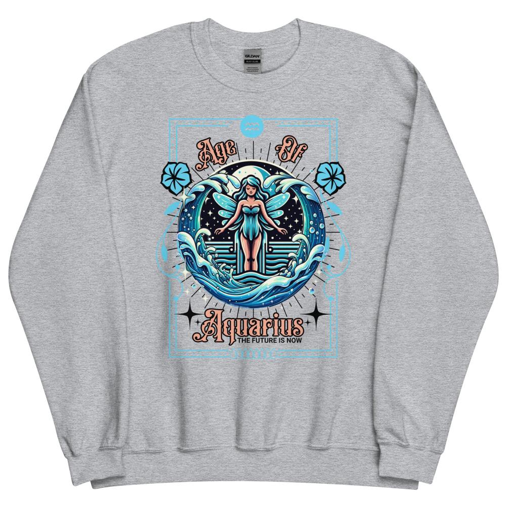 Age of Aquarius Fairy Sweatshirt - Sport Grey Color - https://ascensionemporium.net